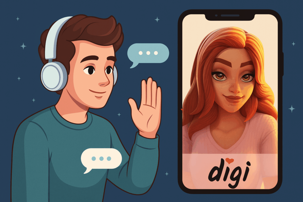 Онлайн-чат с девушкой-ИИ — Digi AI Girlfriend App (бесплатное приложение для романтических отношений)