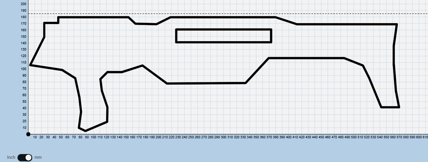 Для желающих изготовить подобное «оружие», Кьюсик опубликовал схему деревянной основы