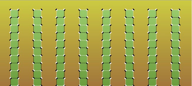 6. Столбики стоят на месте параллельно друг другу