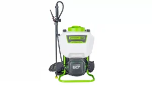 Greenworks GW-BPS60 — опрыскиватель, с которым садовая забота превращается в удовольствие