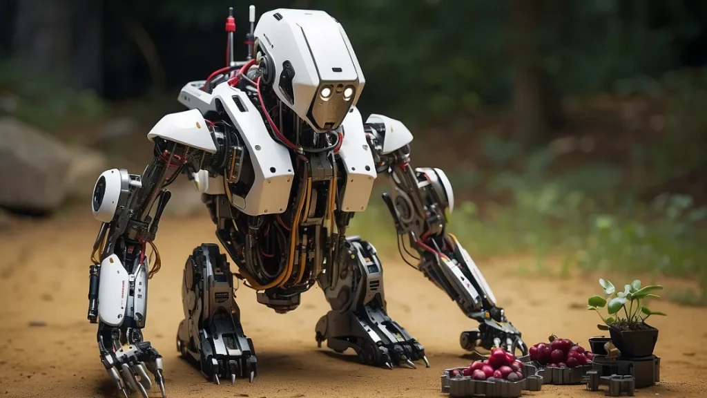 Созданы роботы-каннибалы, которые становится больше и сильнее, поедая более мелких роботов.