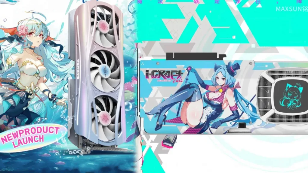 Аниме-революция в мире видеокарт: Yeston и Maxsun удивляют яркими RTX 50хх и RX 9070