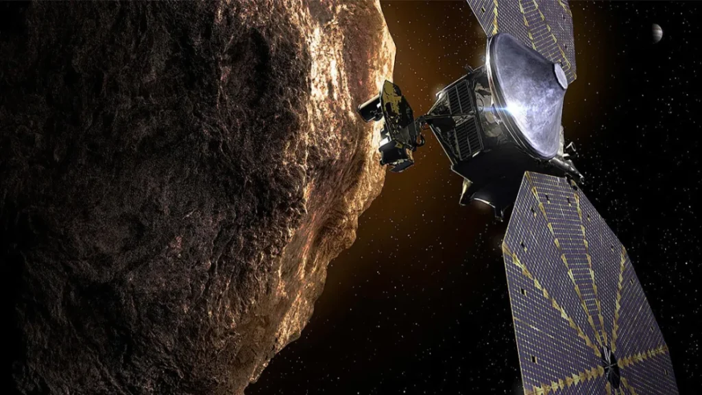Аппарат для исследования астероидов NASA Lucy собирается пролететь мимо Земли