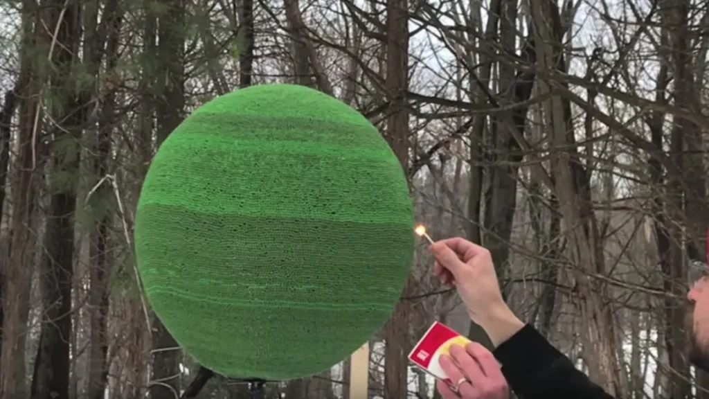 Эксперимент со спичечным шаром