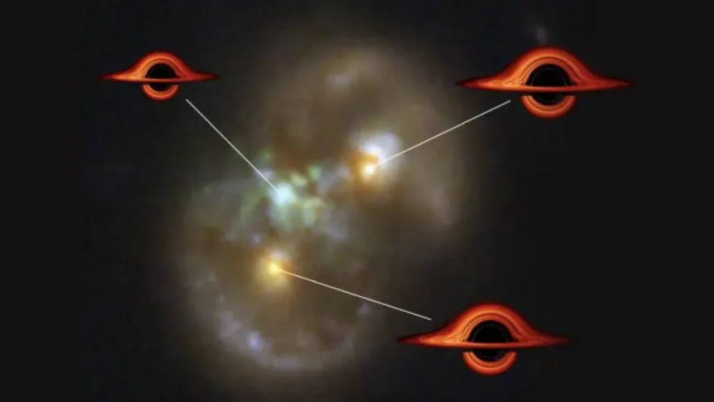 Галактика-бесконечность раскрывает тайну рождения сверхмассивных чёрных дыр