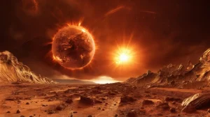 Как выглядела эпичная солнечная буря на Марсе