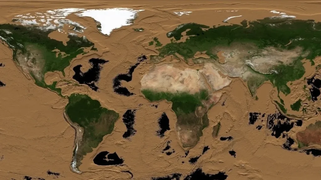 Какой станет Земля без океанов?