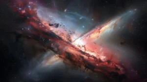 Космический телескоп JWST запечатлел ошеломляющее слияние квазара и галактики