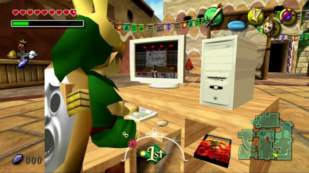 Doom теперь можно играть прямо в Zelda: Majora's Mask