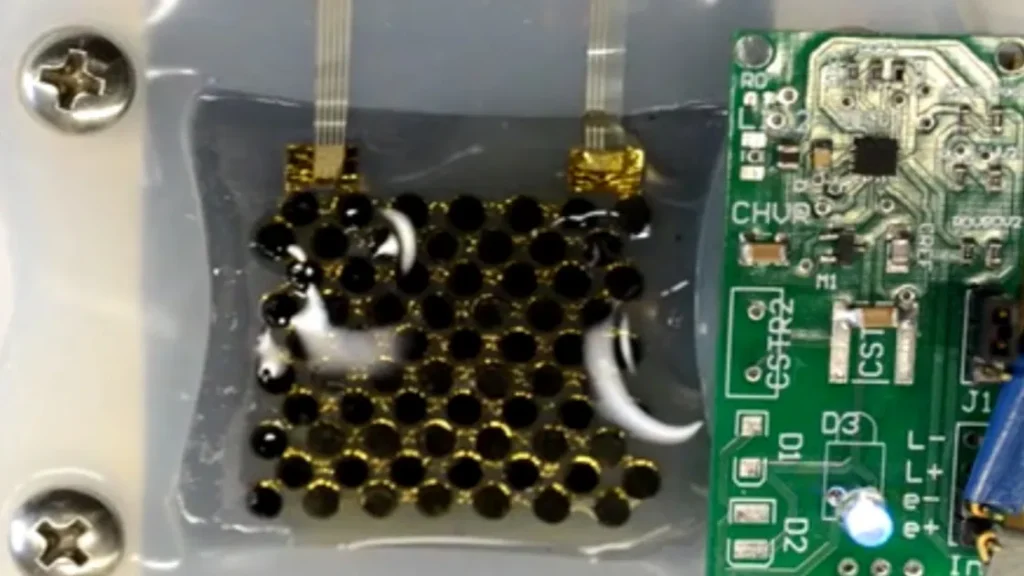 Пластырь вырабатывает электричество из человеческого пота