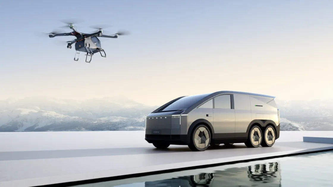 Представлен первый в мире «комплект» из минивэна и электрического вертолета