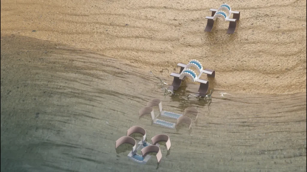 Разработан робот, который может плавно переходить от плаванья к ходьбе