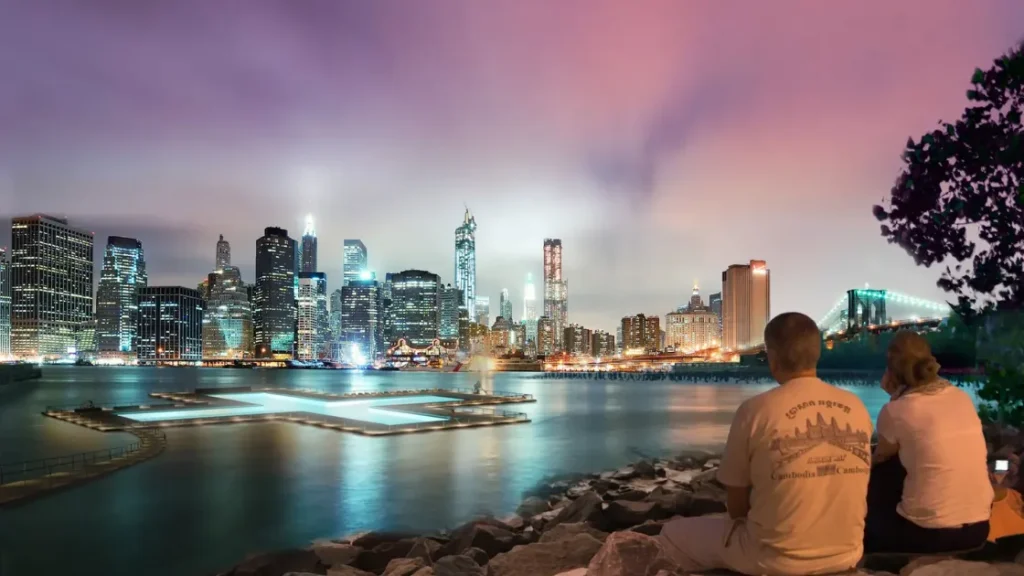 Плавающий бассейн-фильтр: нью-йоркская мечта наконец становится реальностью