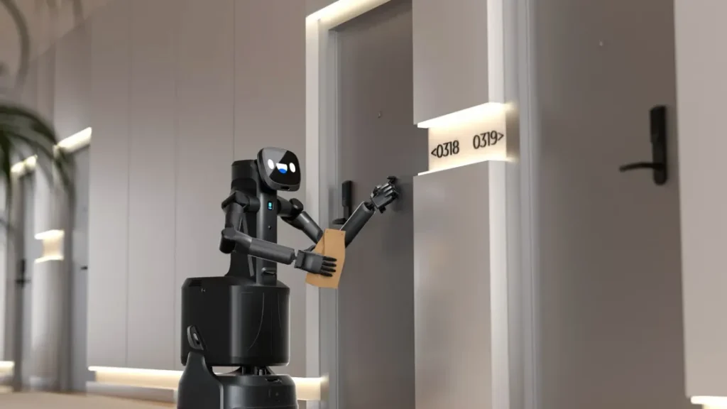 Этот странный колесный робот будет помогать в отелях и других местах